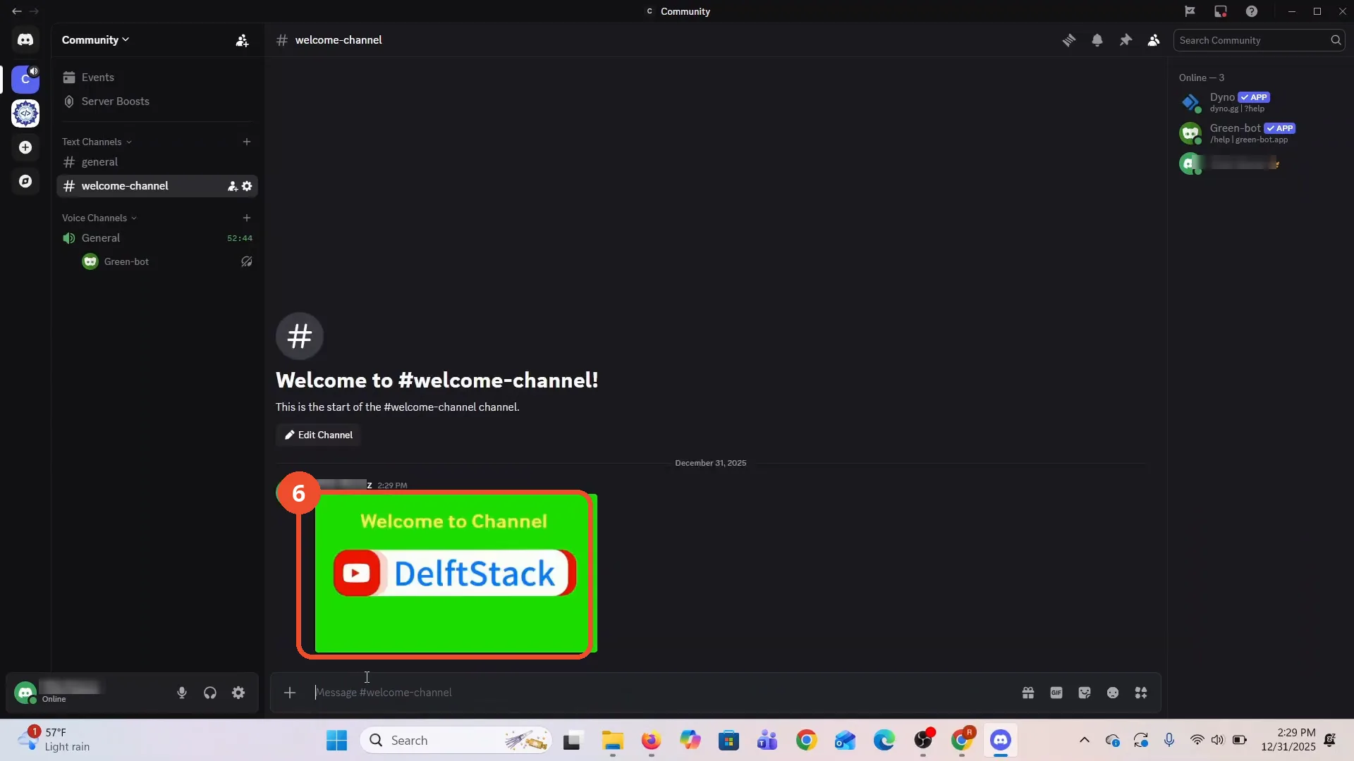 Paste the link in your Discord channel