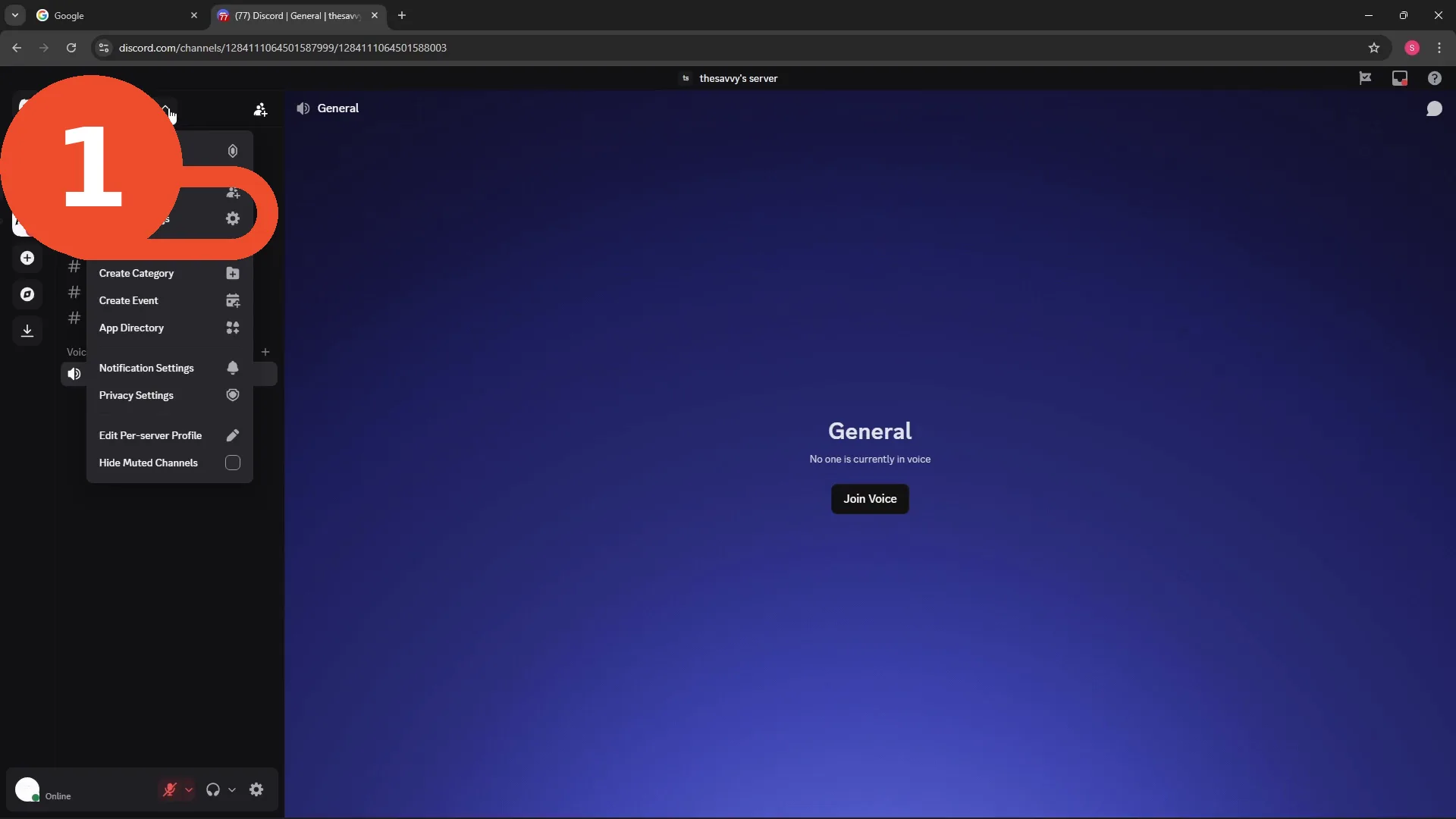 Open Server Settings