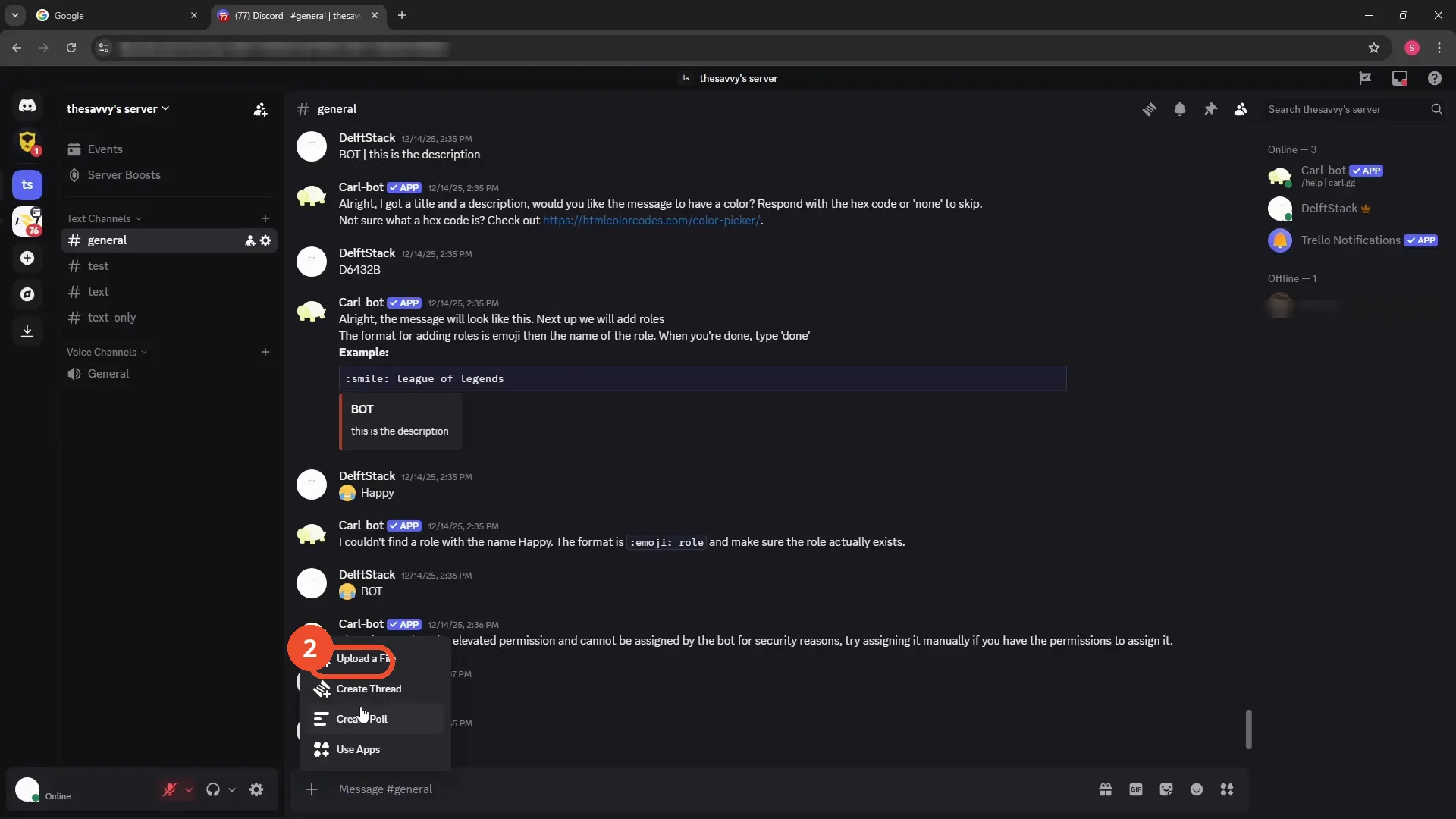 Click + and choose Upload a File