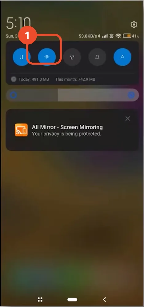 Switch to a different network