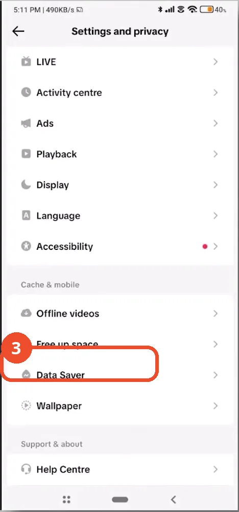 Open Free up space