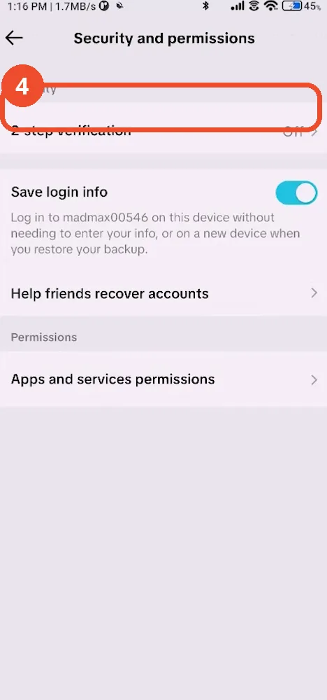 Turn on 2-step verification