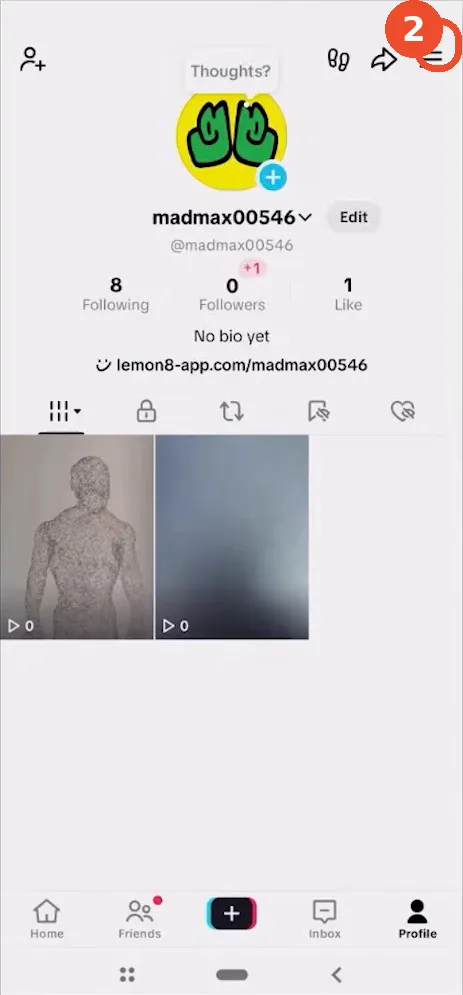 Open Settings and privacy
