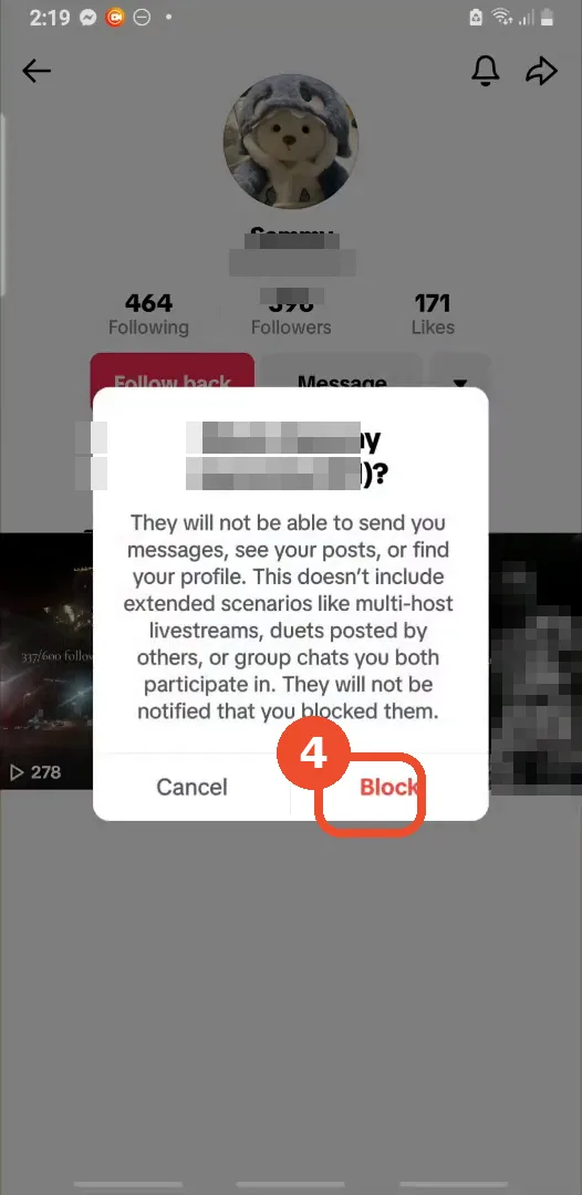 Confirm with Block