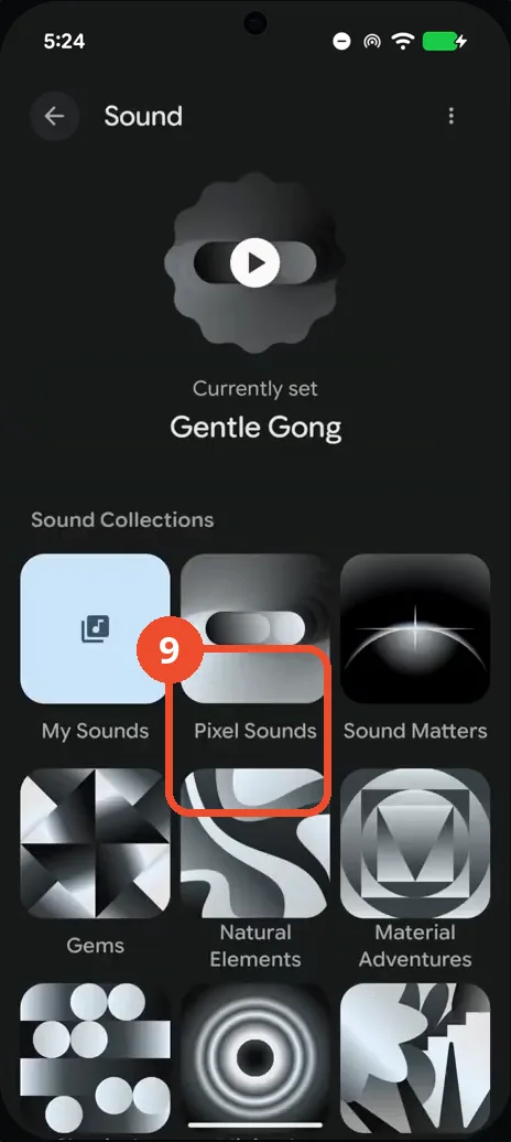 Open the Pixel Sounds collection