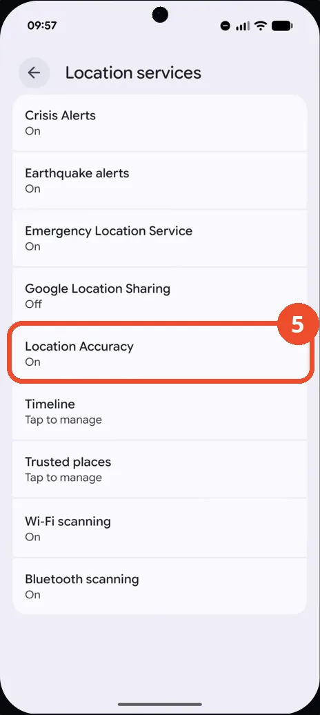 Check Location Accuracy in Location services