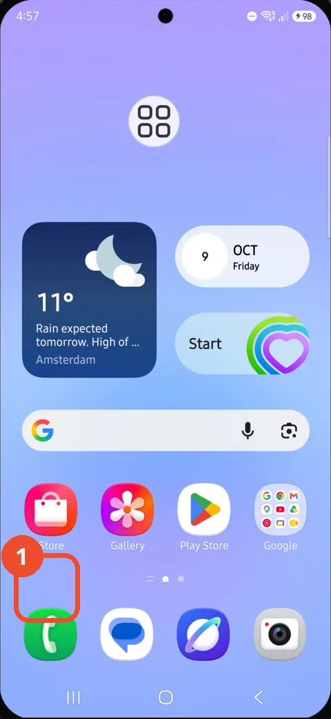 Open the Phone app