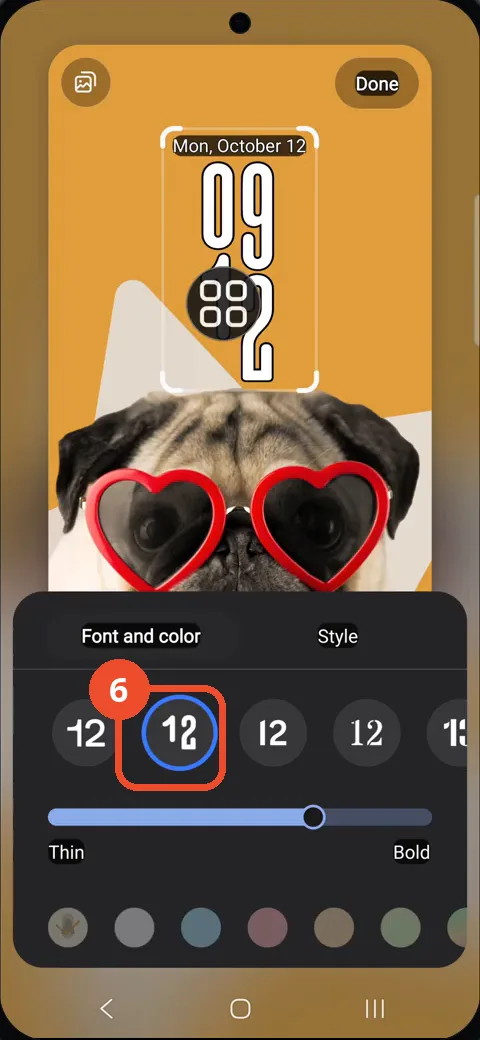 Confirm Font 2 is selected