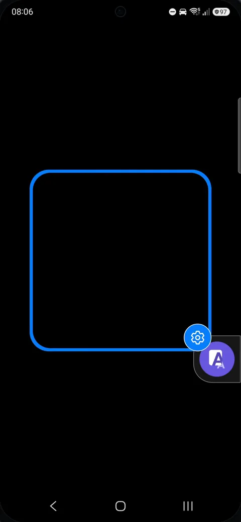 Private album is open and empty