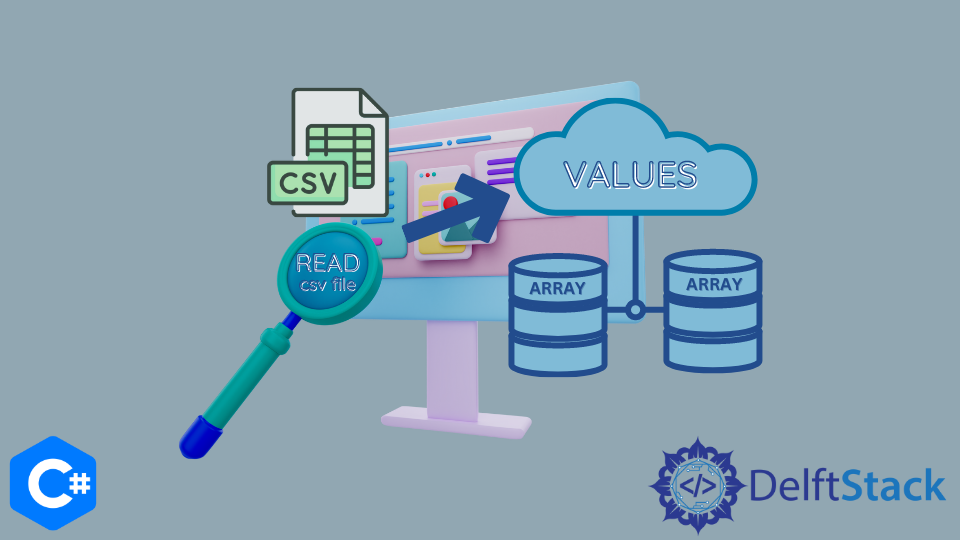 C# 讀取 CSV 檔案並將其值儲存到陣列中