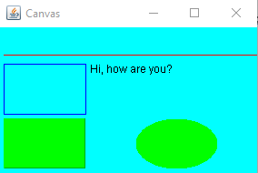 使用 java swing 制作画布 - 以编程方式在画布上绘制