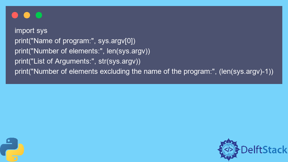 在 Python 中使用 sys.argv