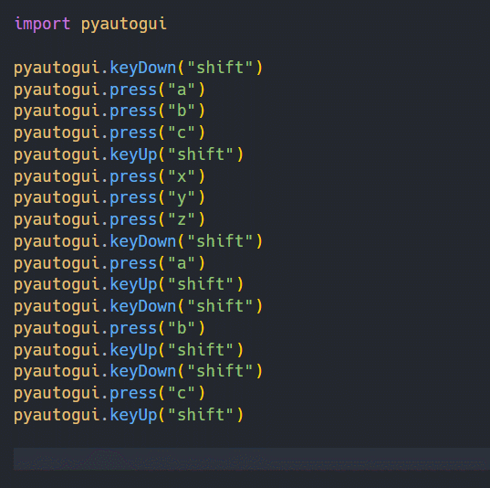 python 使用 PyAutoGUI 库模拟键盘输入 - 2