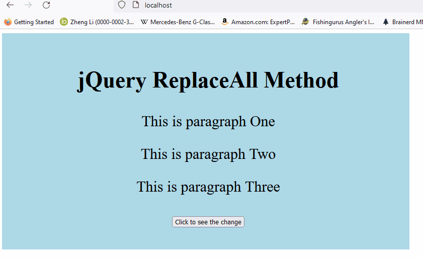jQuery ReplaceAll 方法